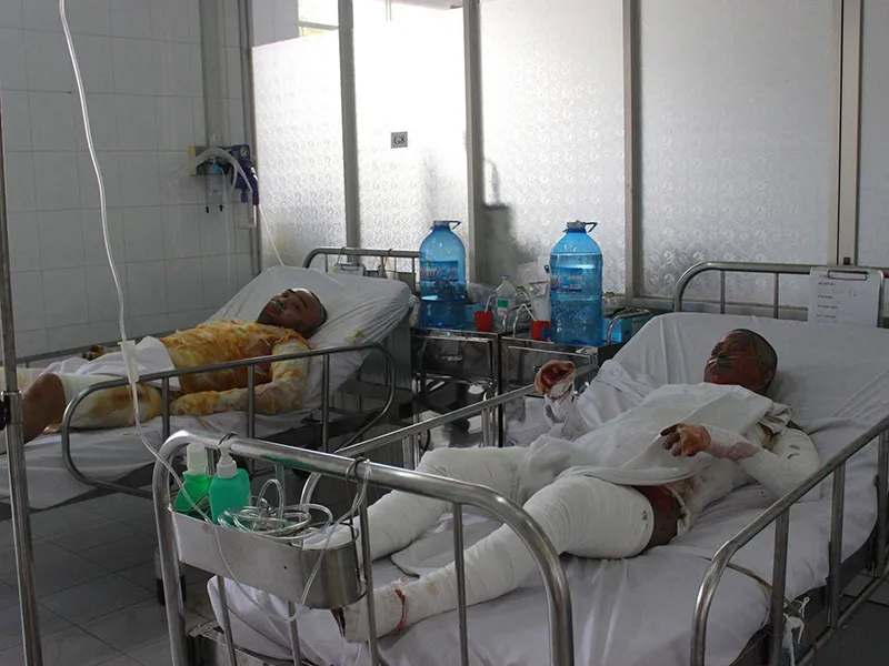 Chị Huệ đang được cấp cứu tại Bệnh viện trong tình trạng nguy kịch.